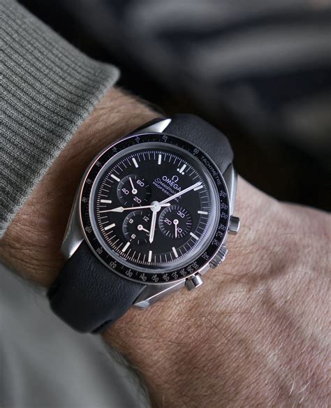 omega speedmaster racing rubber strap|omega speedmaster leather strap price.